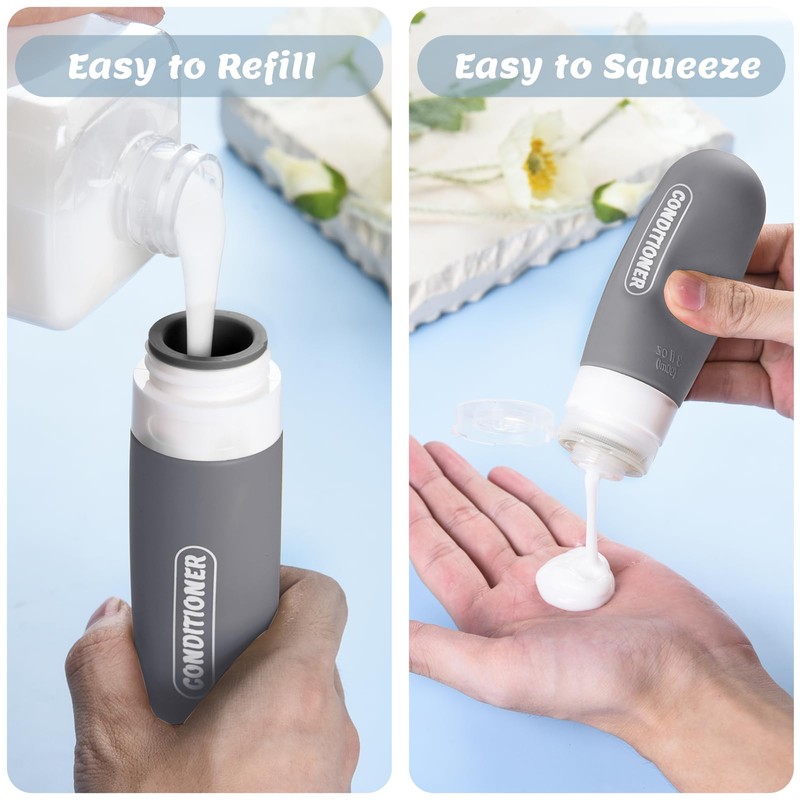 YNSHOUNA 20 Pack Travel Bottles Set, TSA Approved Travel Size