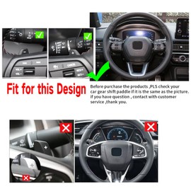 ontto Car Steering Wheel Shift Paddle Shifter Extension fit for Honda Civic 2022 RS Sport Touring 2023 CR-V Pilot Acura Integra Aluminum-Alloy Accessories Gear Shift Paddle auto Styling Blue