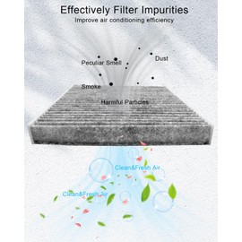 TIKSCIENCE CF12776 Cabin Air Filter Fit for Ford Ranger 2.3L 2013-2019 Replace CAF1963P PC99461P C31412 KB3Z-19N619-A, Strong Adsorption with Upgraded Activated Carbon