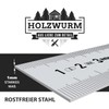 HOLZWURM Marking Gauge with Stainless Steel Metal Ruler, 300 mm
