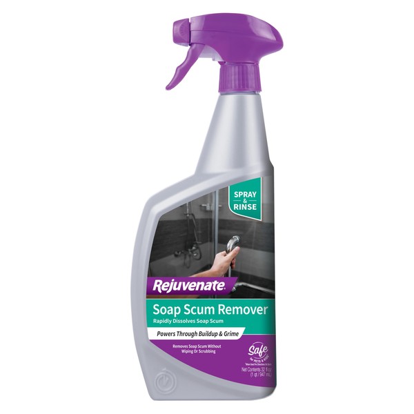 Rejuvenate Soap Scum Remover, 32 Ounces, Easily Dissolves Soap Scum