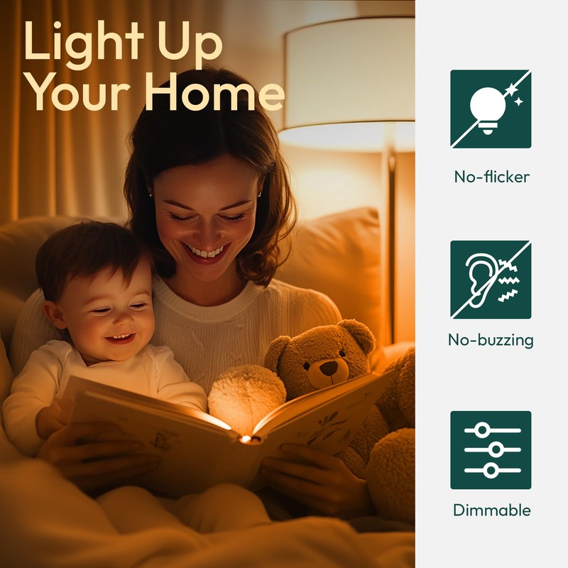 ALAMPEVER LED Chandelier Light Bulbs 40 Watt, Dimmable CA11 Candelabra