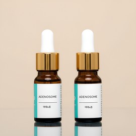 Langfang Adenosome Adenosine Liposome Concentrate 100% 1+1 Day and Night Wrinkle Elasticity Care (Eye Area), 10ml, 2 Pieces / 랑팡 아데노좀 아데노신 리포좀 원액 100% 1+1 낮밤 주름 탄력 케어 (눈가목), 10ml, 2개