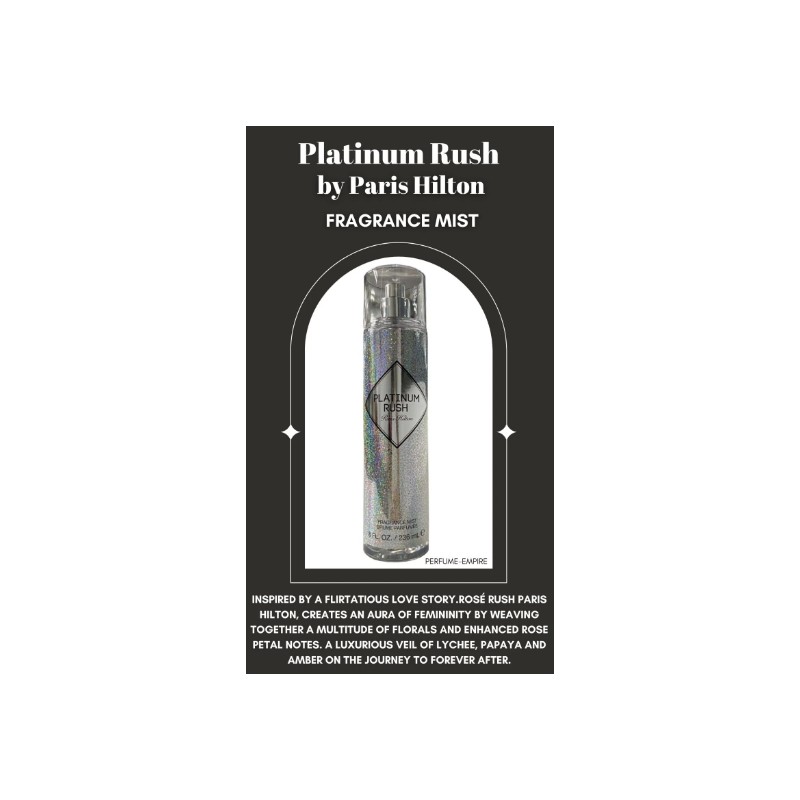 Platinum Rush by Paris Hilton Fragrance Mist for women 8