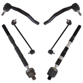 TRQ Front Steering & Suspension Kit Sway Bar Stabilizer Link Tie Rod Compatible with 2011-2017 Nissan Quest