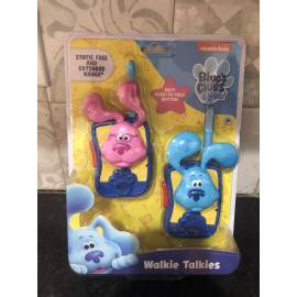 Blues Clues Characters Static-Free Long-Range Blue & Pink Kids Walkie Talkies
