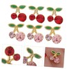 Healvian 36pcs Cherry Nail Charms Cherry Nail Slices for Art