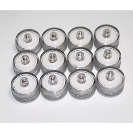 Feather Paradise Led Submersible Floral Lights / FloraLytes 12 Pieces -White