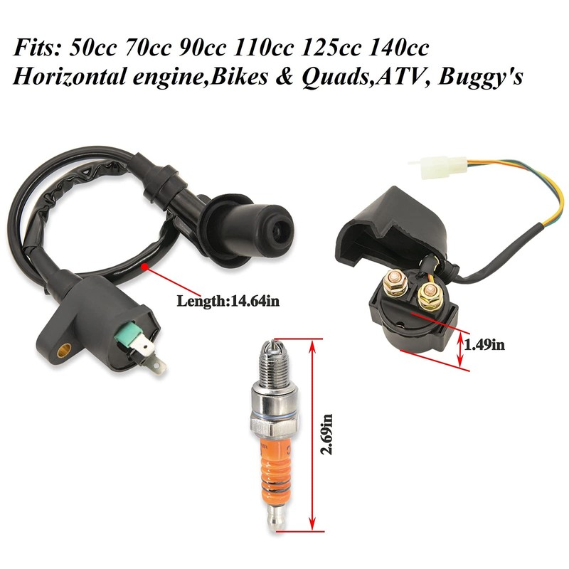 CDI Box Ignition Coil 5 Pin Regulator Rectifier Relay Spark