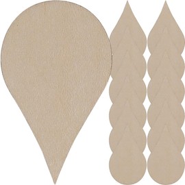 ARTIBETTER 200pcs Raindrops Wood Chips Wooden Ornaments for Crafts Crafting Wood Cutout Teardrop Wooden Earrings Blanks Unfinished Drops Slices for Ornaments Hollow Out