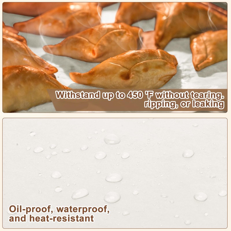 130PCS Parchment Paper Baking Sheets, 13 x 9 In, Precut