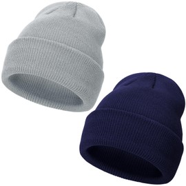 DRESHOW Toddler Beanie Kids Winter Hats Children Soft Knit Unisex Hat for Baby Boys Girls Warm Cap Beanies for 3 Months-24 Months