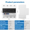 Jadeshay 3 Phase DIN Rails Voltmeter Ammeter Electricity Meter DIN