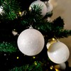 DARO DEKO Christmas Baubles with Glitter Diameter 8 cm Pack