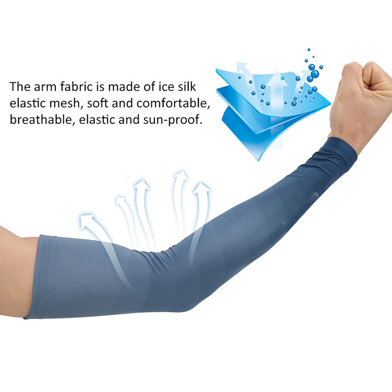 BOODUN 1Pair Outdoor Summer Sunscreen Oversleeve Arm Sleeves for Driving