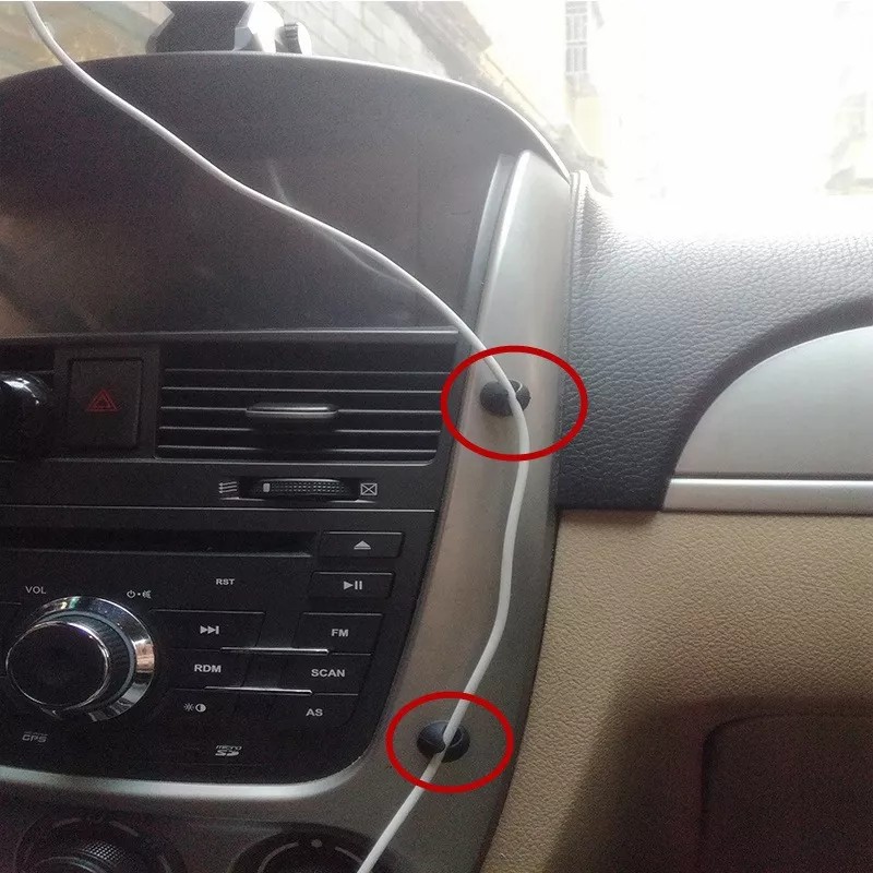 Estuchelandia 20 Clip Fijador Cables Alambres Para Coche Auto Casa