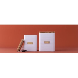 Typhoon Otto Square Sugar Storage, White