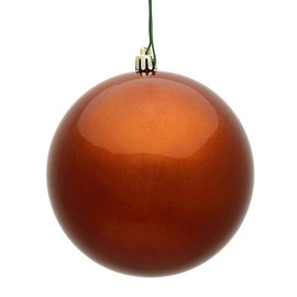 Vickerman 483923-4" Copper Candy Ball Christmas Tree Ornament (6 pack) (N591088DCV)