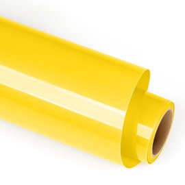 Lya Vinyl Heat Transfer Vinyl, 12" x 6FT(30.5cm x 183cm) Yellow Iron on Vinyl for Cricut, Silhouette Cameo, HTV Vinyl for Cloths, Hats, Fabric(Yellow)
