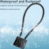 4 Pack Cable Padlock with Keys Alike,(1.3''/33mm) Wide Lock Body