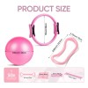 11pcs Pilates Circle Y Pilates Ball Set Bands