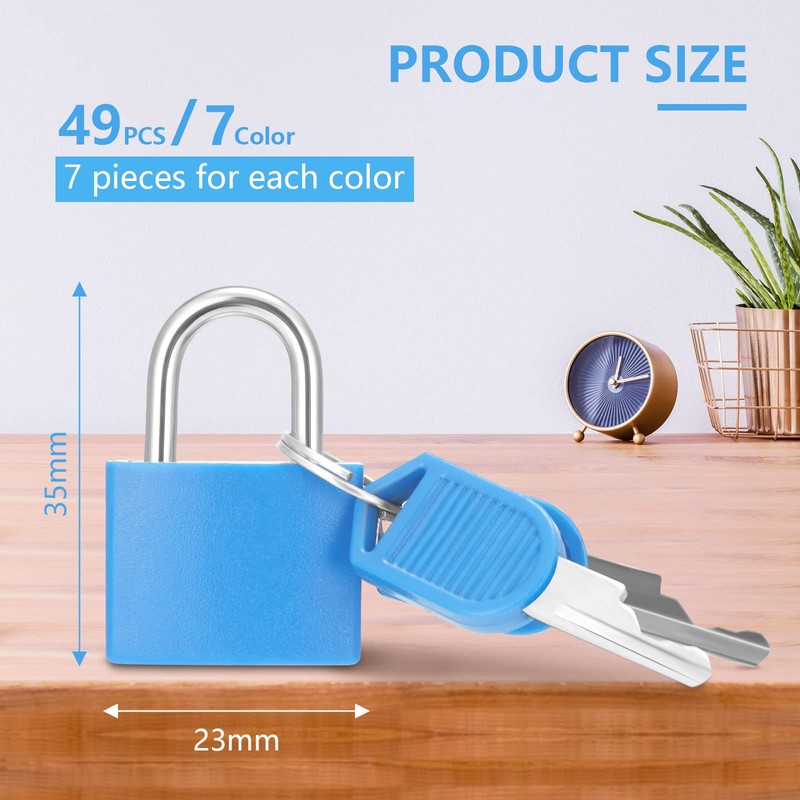 Yulejo 49 Pcs Small Locks with Keys for Luggage Mini