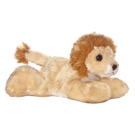 Aurora® Adorable Mini Flopsie™ Lionel™ Stuffed Animal - Mini Companions Ready for Playful Adventures - for Kids All Ages, Toddlers, Adults, and Families - Brown 8 Inches