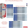 SAINO Fine-X Ballpoint Pens, BLUE, 0.7mm Fine Point, Pack of