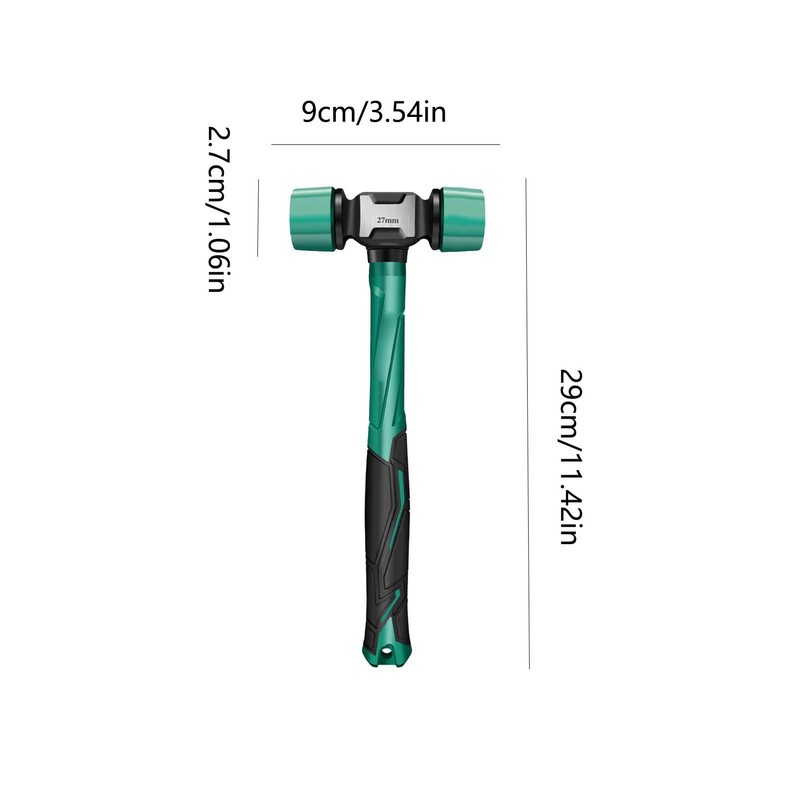 Rubber Hammer Mallet, Non-Slip Rubber Hammer Mallet for Dorm Bed,