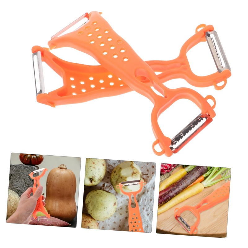 Ciieeo 2pcs Stainless Steel Vegetable and Fruit Peeler Safe and