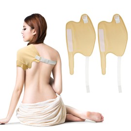 YLMFTNU 2Pcs Oil Pack Wrap for Shoulder, Oil Pack Wrap Organic Cotton, Reusable Shoulder Essential Oil Wrap, Leak Proof, Adjustable Soft Oil Pack Mess Free Essential Oil Wrap for Shoulder