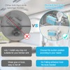 Yazoni 2-in-1 Sponge Holder for Kitchen Sink, Suction Cup Kitchen