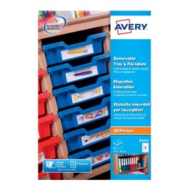 Avery E3214 Removable Multi-Purpose Tray and Filing Labels