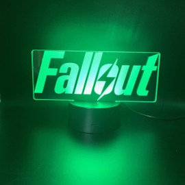 Wolostore LED Lamp Video Game Fallout Logo Color Changing USB Night Light Decoration