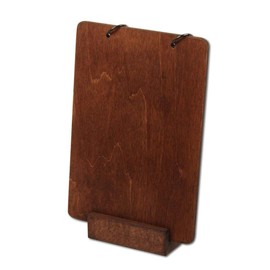 Woody Ring Wooden Table Stand Dark A6