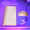 Keyboard Mouse Set 2.4G USB Thin Ergonomic Mute for Computer