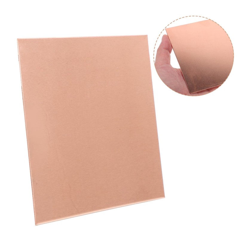 Zerodeko 1 Sheet Copper Sheet for Crafts High Hardness Metal