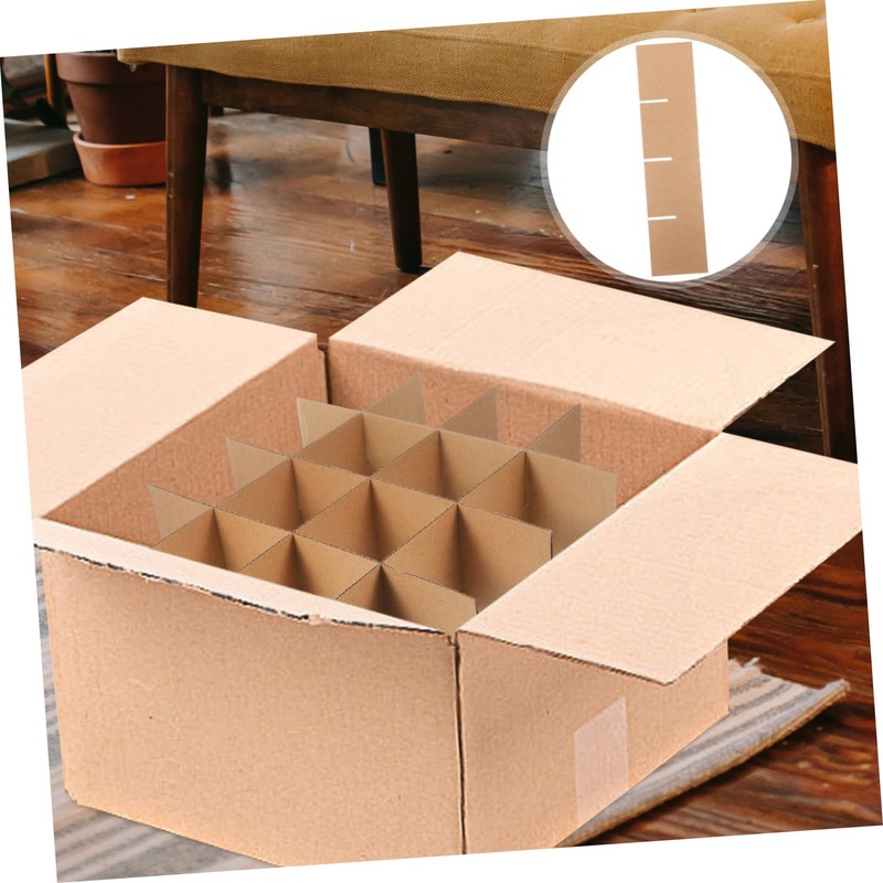 HOMOCONO 1 Set Cardboard Dividers for Moving Boxes Glassware Packaging