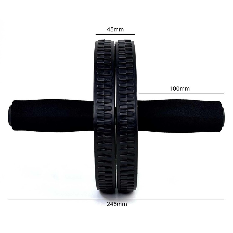 OcioDual AB Wheel Abdominal Trainer Back Trainer Abdominal Roller Orange