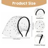 ValueBargain Black Birdcage Veil Headband for Women, 1920s Retro Bridal