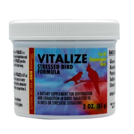 Morning Bird Vitalize, Supplement for Sick, Injured, or Stressed Caged Birds; Dehydration and Exhaustion Treatment for Parakeets, Cockatiels, Budgies, Finches, Canaries, and Parrots, 3 oz
