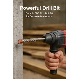 SDS Plus Masonry Drill Bit Set for Concrete, Brick & Stone