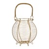 Premier Housewares 0507110 Egg Basket, Iron Wire, Gold, H33 x W21 x D31cm