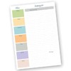 Shopping List Pad with detachable Weekly Meal Planner. 52 sheets