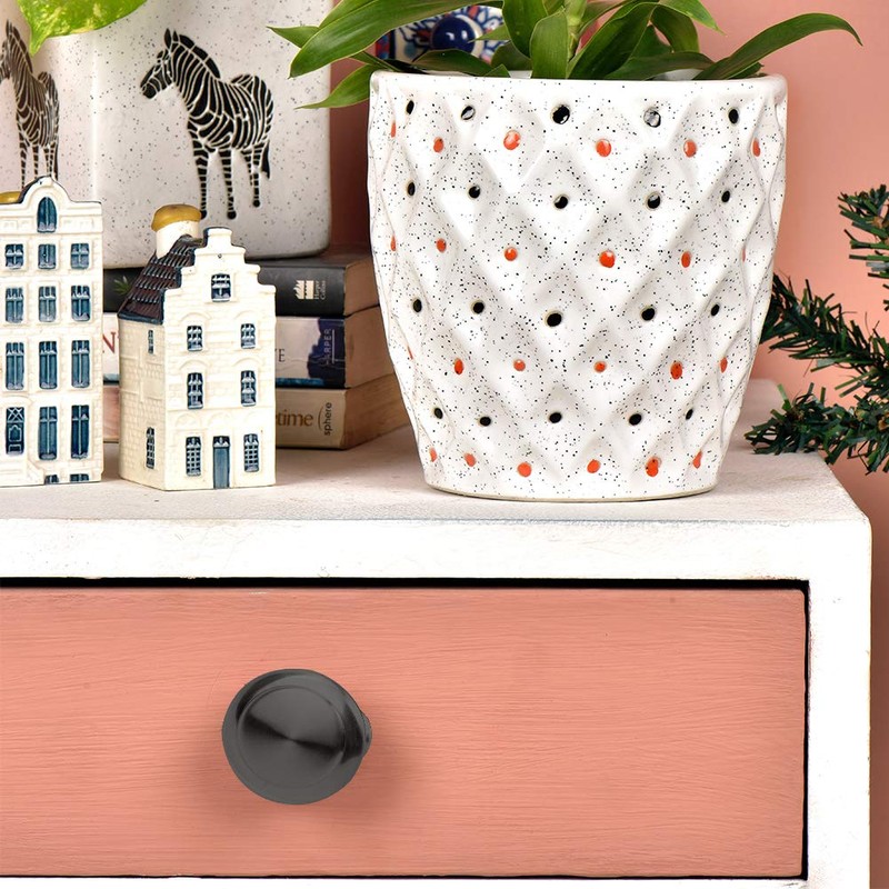 20Pcs 30mm Black Cupboard Knobs Door Knobs Kitchen Cupboard Handles