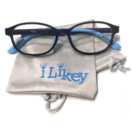 iLikey 2 pair/ Blue Light Blocker Computer Glasses Flexible Frame Teens