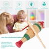 Colorful Guiro Wooden Fish Shaped Instrument Latin Percussion Musical Instruments