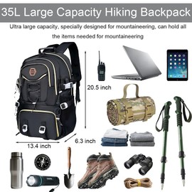PEAGLOB Travel Laptop Backpack Sport Basketball Bag Large Capacity Backpack with Shoe and Ball Compartment Waterproof Camping Pack for Outdoor Sport
