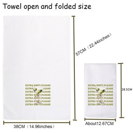 TSOTMO Dirty Martini Towel Cocktail Drinks Gift for Dirty Martini Lovers Martini Bar Gift Cocktail Lover Gift (Extra Dirty)