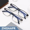 ZNEIAAPR Nearsighted Metal Myopia Glasses Men, Blue Light Spring Hinge